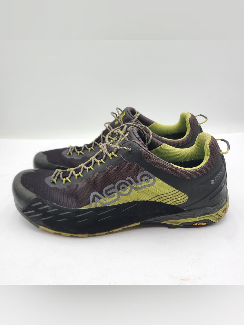 B46 Asolo Eldo LTH GoreTex Hiking Shoes Mens 13 Gray Suede Approach Climbing